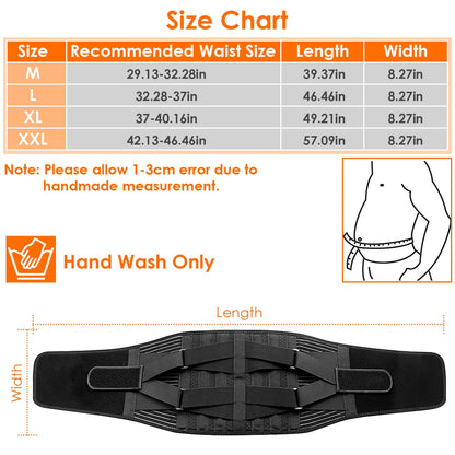 Adjustable Back Support Brace Breathable Lumbar Support Belt for Men and Women