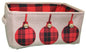 Buffalo Check Icon Holiday Baskets -