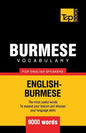 Burmese vocabulary for English speakers - 9000 words - Paperback
