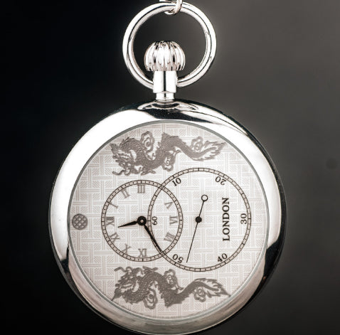 Automatic Movement Three-hand Mechanical Pocket Watch