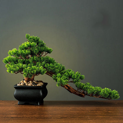 Green Plant Artificial Greeting Pine Rockery Bonsai