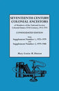 Seventeenth Century Colonial Ancestors of Members of the National Society Colonial Dames XVII Century, 1915-1975. Consolidated Edition, with Supplemen - Paperback