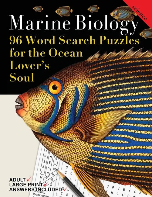 Marine Biology: 96 Word Search Puzzles for the Ocean Lover's Soul - Paperback