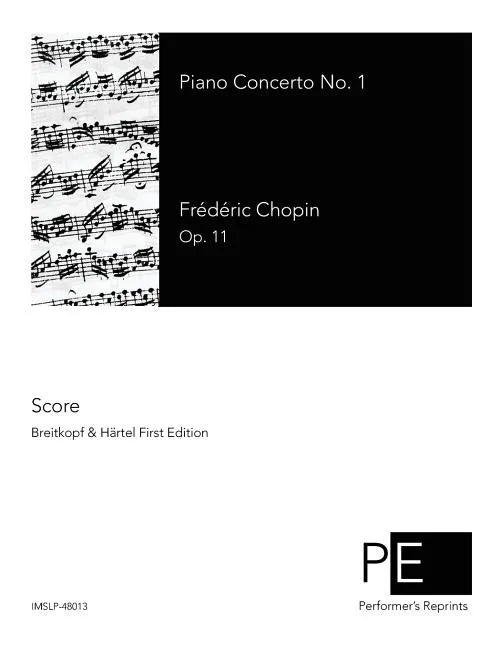 Piano Concerto No. 1 - Paperback