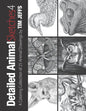 Detailed Animal Sketches 4: A Coloring Collection of 25 Animal Drawings - Paperback