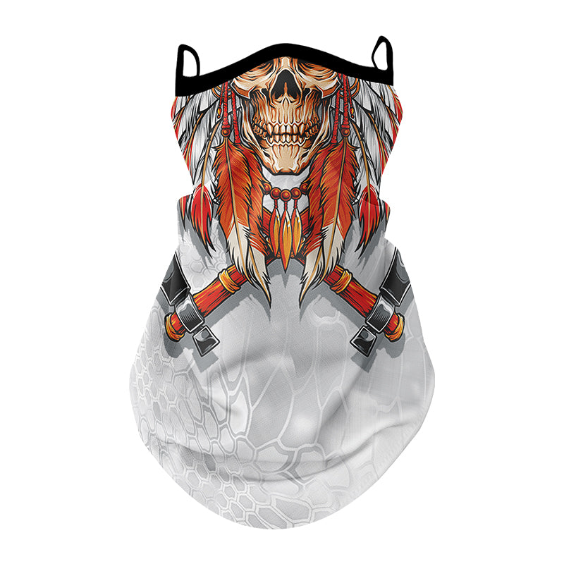 Motorcycle Riding Sun-protection Face Mask Ear-loop Headscarf
