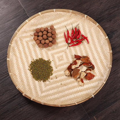 Handmade Bamboo Drying Tray Decorative Sieve