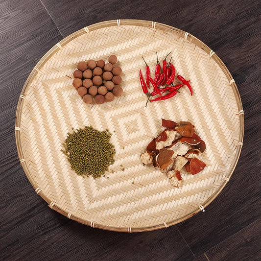 Handmade Bamboo Drying Tray Decorative Sieve