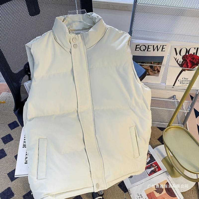 Men's Loose-Fit Stand-Up Collar Vest Jacket