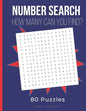 Number Search: Search and Find Number Puzzles for Adults - Paperback