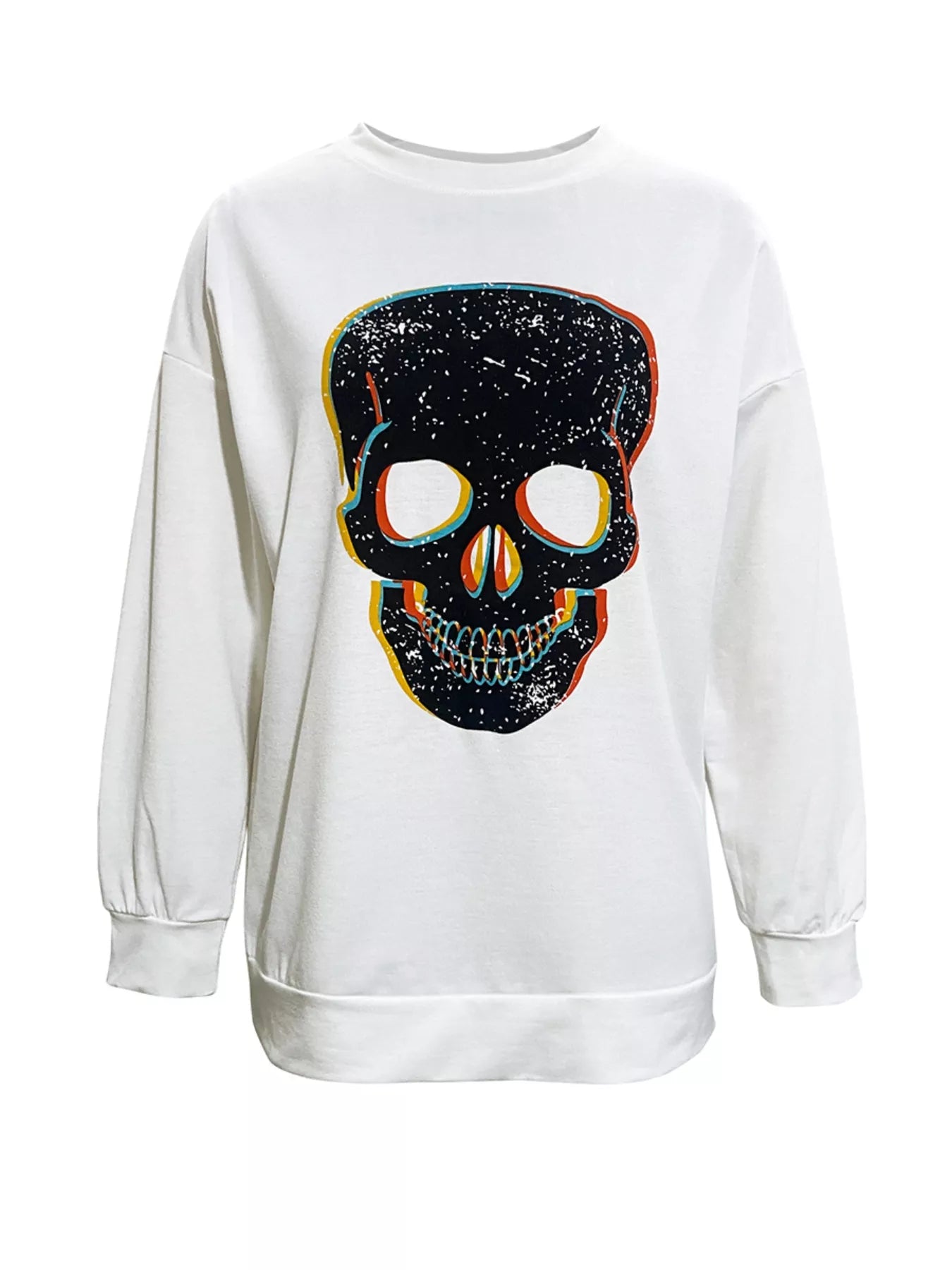 Graphic Round Neck Dropped Shoulder T-Shirt