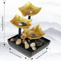 Tabletop Fountain Decor Water Landscape Ornament Attract Wealth Relax Zen Meditation for Table Office Home Bedroom Art Adornment