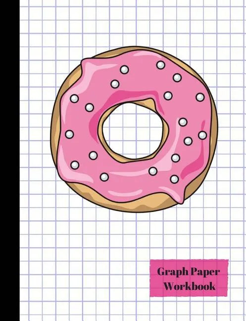 Pink Glazed Donut Quad 4x4 Graph Paper Workbook - Paperback