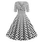 Green Solid Rockabilly S Vintage Ruched V Neck Party Dresses
