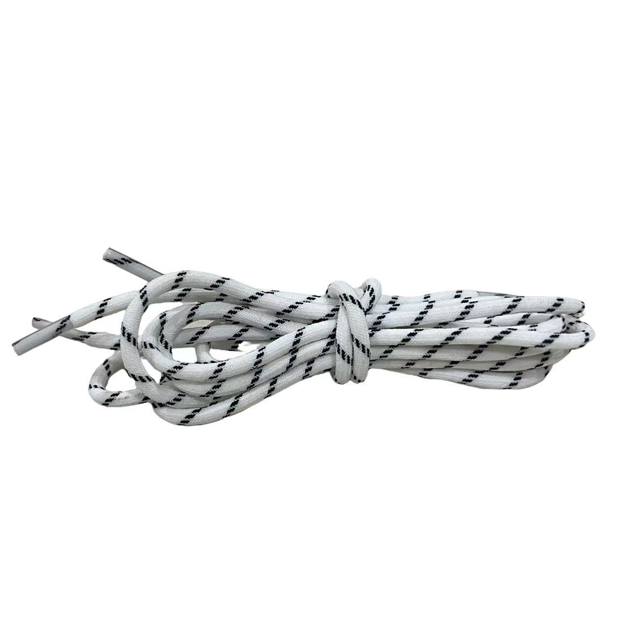 Twill elastic shoelaces-black-Spandex + low-stretch silk-1 piece