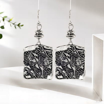 Vintage Square Earrings For Women