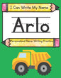 I Can Write My Name: Arlo: Personalized Name Writing Practice - Paperback