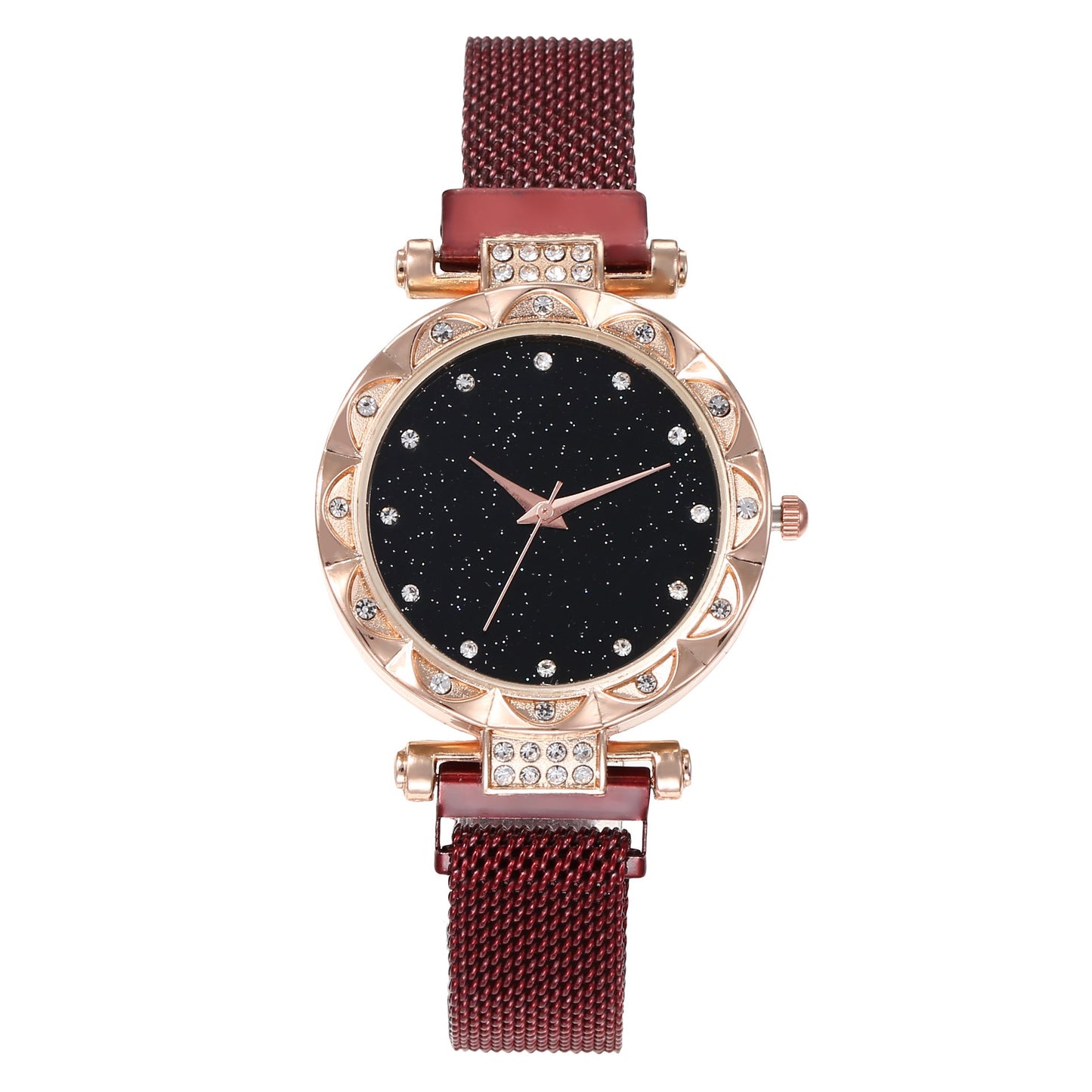 Magnetic Strap Set Womens Quartz Wristwatch
