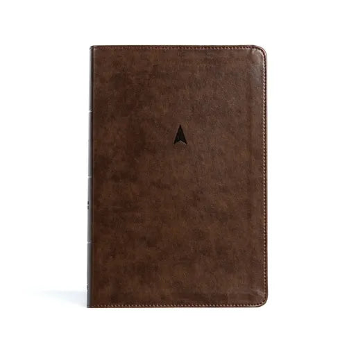 CSB Personal Size Giant Print Bible, Brown Leathertouch - Imitation Leather