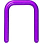16G 7/16 Purple Flexible Bioplast Square Septum Retainer