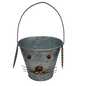 Galvanized Metal Bunny Design Bucket with Ears - Small