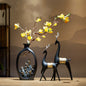 Gaoshan Chinese Scenery Vase