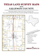 Texas Land Survey Maps for Grayson County - Paperback
