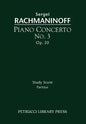 Piano Concerto No.3, Op.30: Study score - Paperback