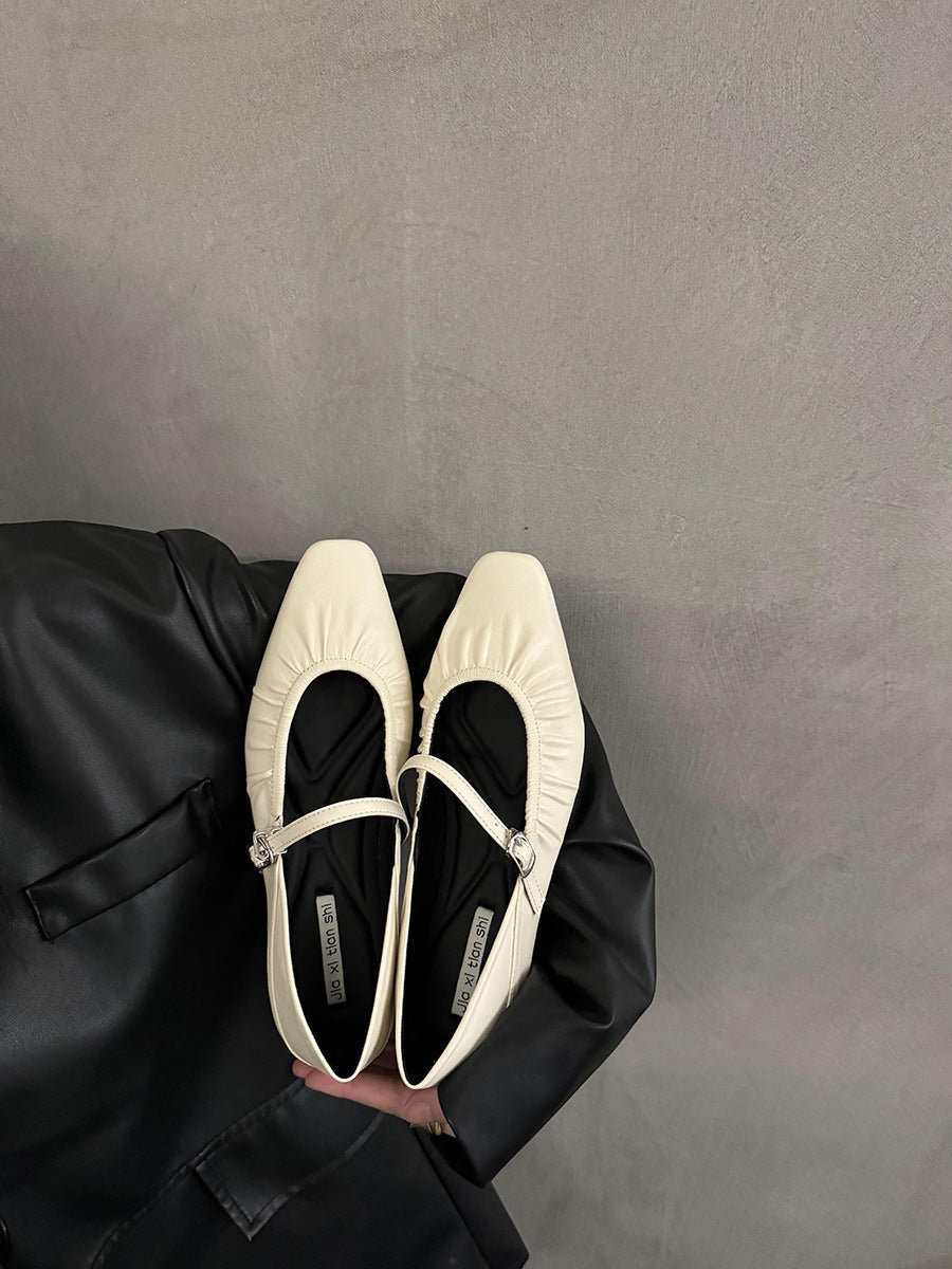 Womens Silver Flat Dress Shoes