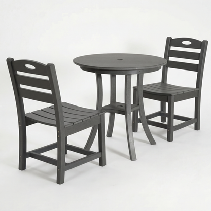 Outdoor Bistro Dining Set Round Table 2 Seat