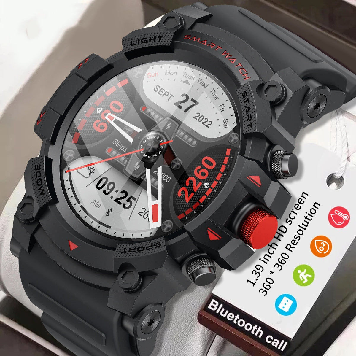 Multifunctional Smart Watch With Call Capability And Health Monitoring