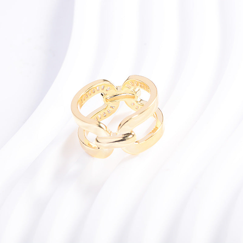 Versatile Round Copper Scarf Ring