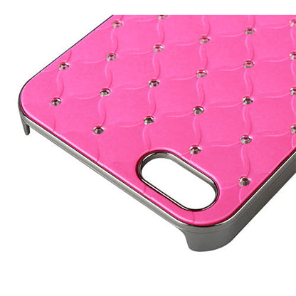 Pink Bling Crystal Diamond Aluminum Hard Case for iPhone 5
