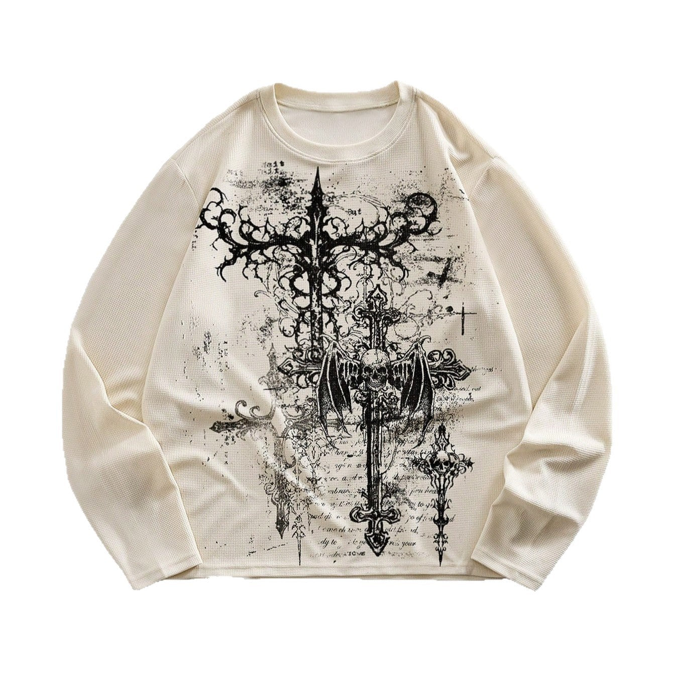 Letter Skull Print Personalized Casual Top