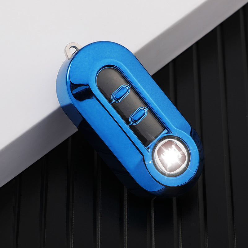 Silicone Key Fob Cover Case for - 3 Button Folding Remote Key Shell Protector