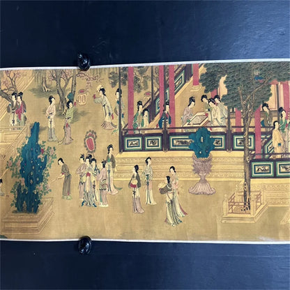 Chinese Long Scroll Painting – Qiu Ying "Hundred Beauties"