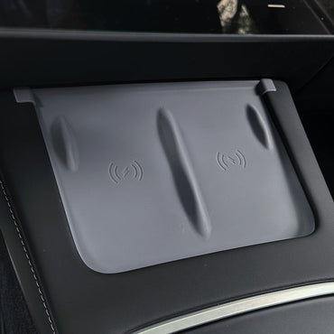 Silicone Wireless Charging Pad for Model 3/Y | Anti-Slip | 4 Colors | Waterproof