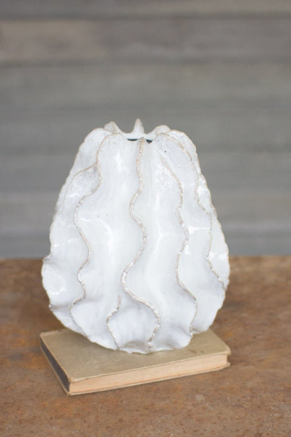Ceramic Ruffle Vase - Large & Small