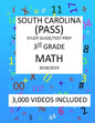 3th Grade SOUTH CAROLINA PASS TEST, 2019 MATH, Test Prep: 3th Grade SOUTH CAROLINA PALMETTO ASSESSMENT of STATE STANDARDS TEST 2019 MATH Test Prep/Stu - Paperback