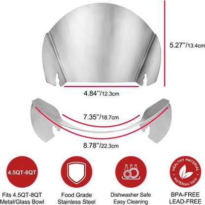 Stainless Steel Pouring Trough Material-discharging Accessories Kitchen Helper Pouring Guard