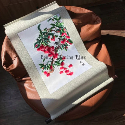 Silk Embroidery Scroll Painting – Chinese Style Silk Handicraft