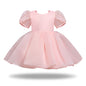 Girl's Dress Puffy Gauze Princess Dress Flower Girl Cute Gao Ding Little Host Piano Playing Performance Costumes