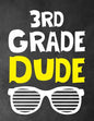 3rd Grade Dude: Funny Back To School notebook, Gift For Girls and Boys,109 College Ruled Line Paper, Cute School Notebook, School Composition Notebook - Paperback