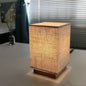 Japanese Zen Square Wood Table Lamp, Adjustable