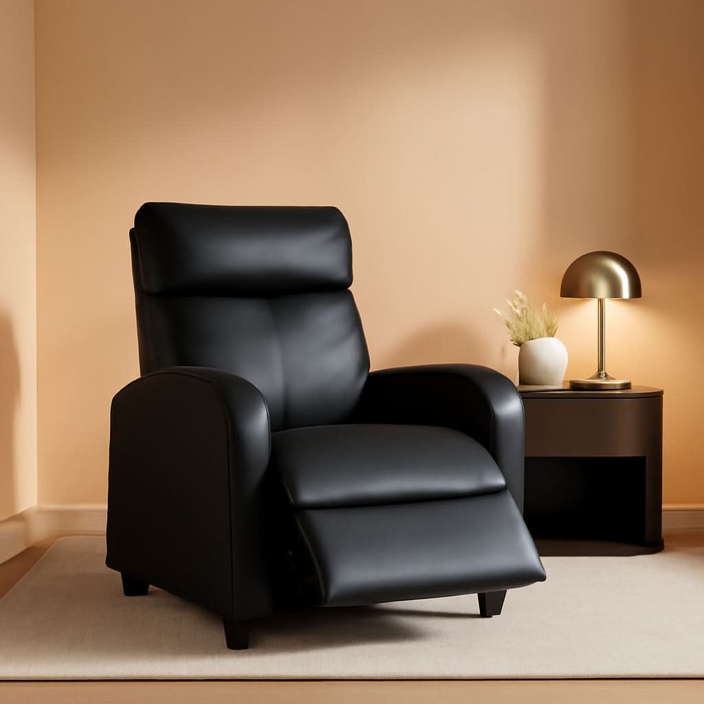 Modern Recliner Sofa With Lumbar Support And Premium Upholstery