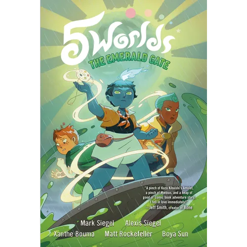 5 Worlds Book 5: The Emerald Gate: (A Graphic Novel) - Hardcover
