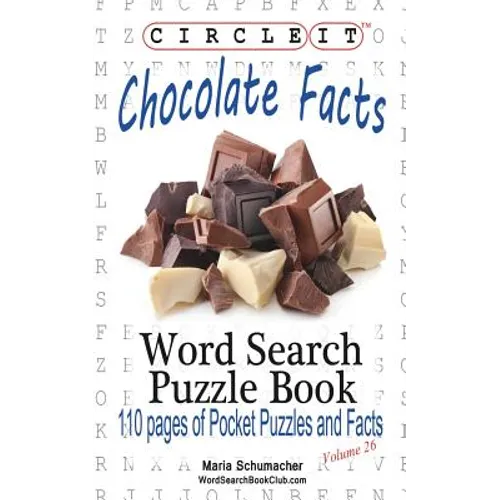 Circle It, Chocolate Facts, Word Search, Puzzle Book - Paperback