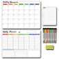 Calendar Magnetic White-board Wall Sticker Learning Schedule Refridgerator Magnets Message Board