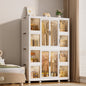 Wardrobe Closet Organizer PP White 12-Cube Hanging Rod 44.09x60.24 In
