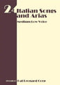 24 Italian Songs and Arias - Medium Low Voice - Paperback